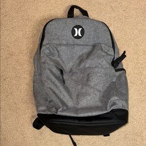 Hurley Charcoal and Black Backpack